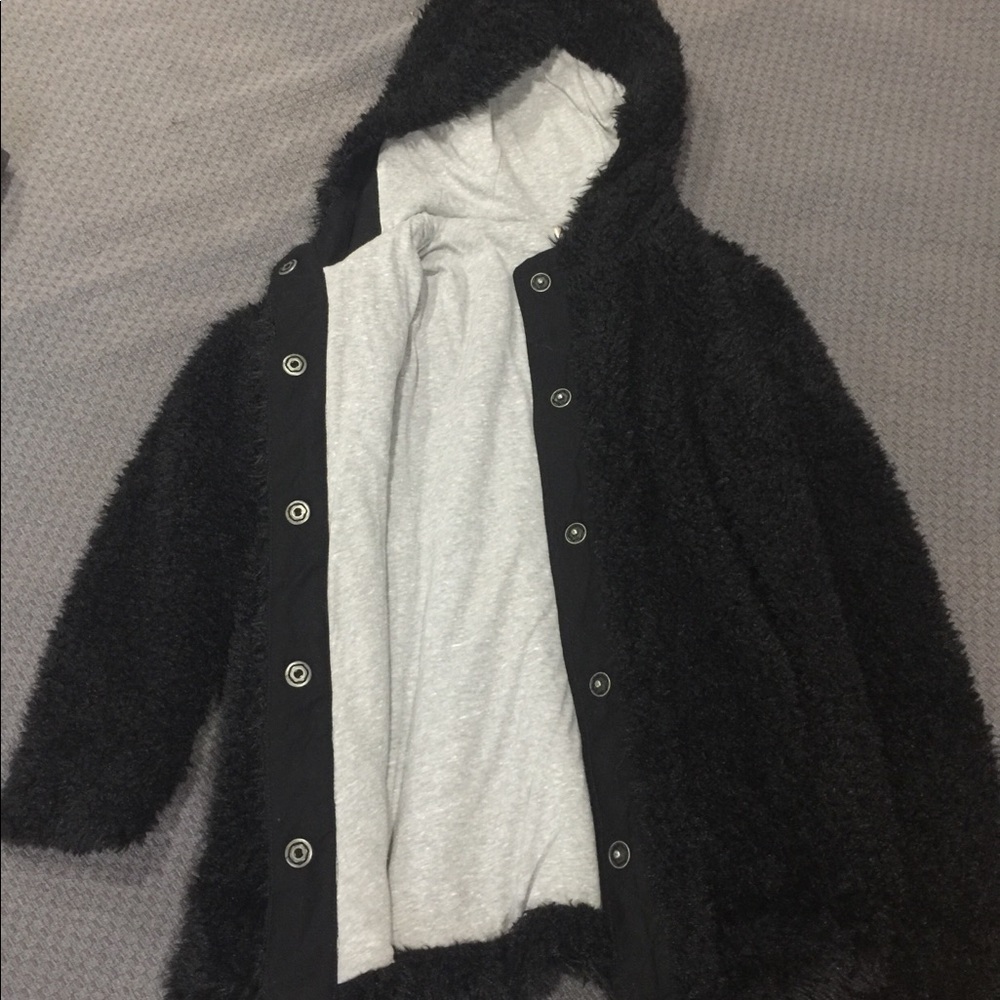 Sherpa hooded coat